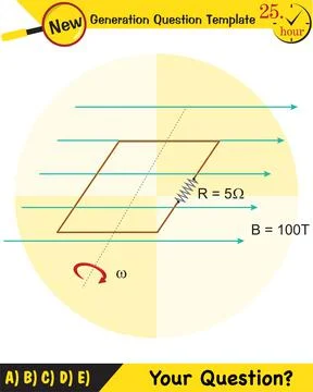Physics, Magnetic field Stock Illustration