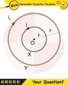 Physics, Magnetic field Illustrazione stock