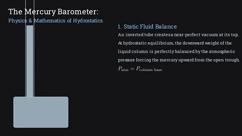 The physics of the mercury barometer Stock Footage 335190799