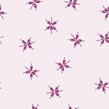 Physics molecular structure glyph seamless pattern Stock Illustration