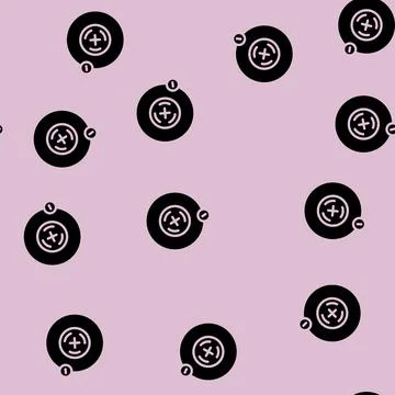 Physics molecular structure glyph vector seamless pattern Illustrazione stock