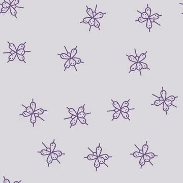 Physics molecular structure line seamless pattern Stock Illustration