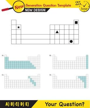 Physics, periodic system Stock Illustration