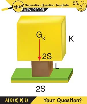 Physics - pressure of solids Stock Illustration