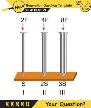 Physics - pressure of solids Stock Illustration