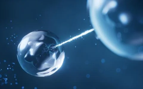 Physics quantum and quantum entanglement, 3d rendering. Stock Photos