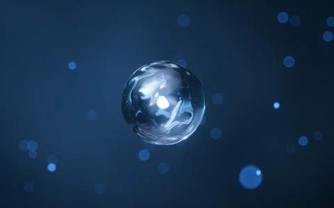 Physics quantum and scientific background, 3d rendering. Stock Photos