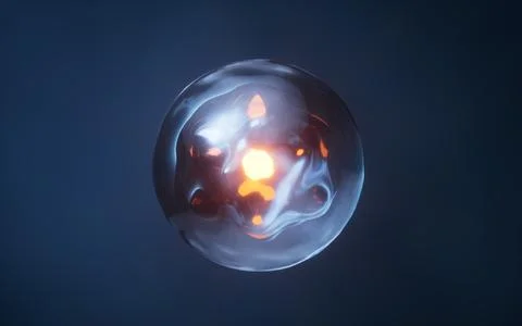 Physics quantum and scientific background, 3d rendering. Stock Photos