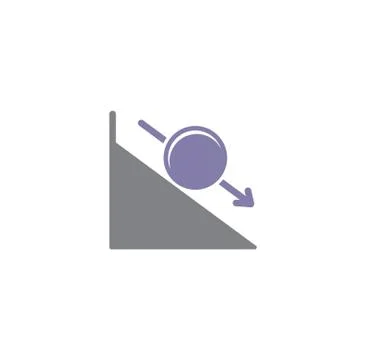 Physics related icon on background for graphic and web design. Creative Stock Illustration