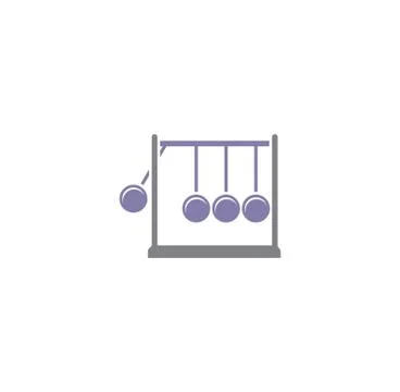 Physics related icon on background for graphic and web design. Creative Stock Illustration