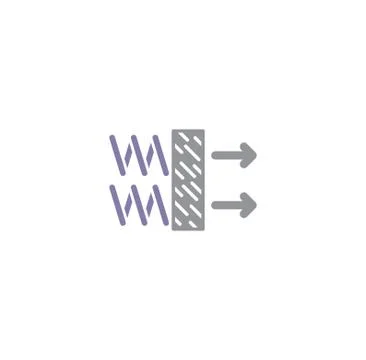Physics related icon on background for graphic and web design. Creative Stock Illustration