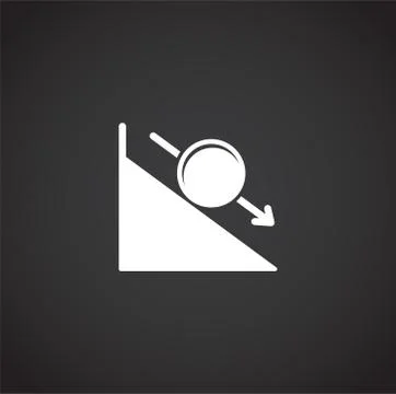 Physics related icon on background for graphic and web design. Creative Stock Illustration