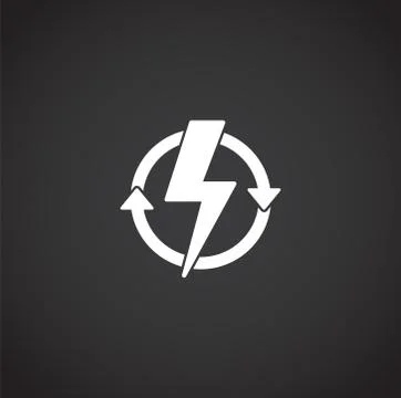 Physics related icon on background for graphic and web design. Creative Stock Illustration