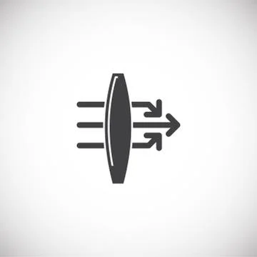 Physics related icon on background for graphic and web design. Creative Stock Illustration
