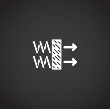 Physics related icon on background for graphic and web design. Creative Stock Illustration