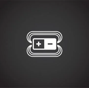 Physics related icon on background for graphic and web design. Creative Stock Illustration