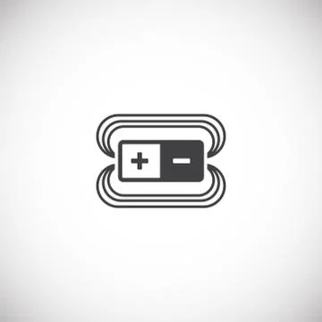 Physics related icon on background for graphic and web design. Creative Stock Illustration