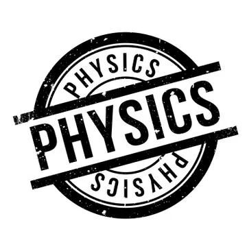 Physics rubber stamp 스톡 일러스트