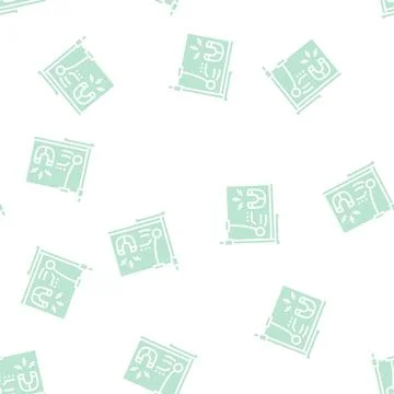 Physics school subject glyph seamless pattern 스톡 일러스트