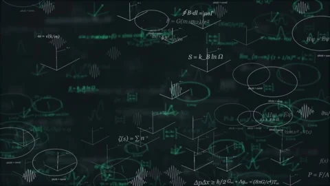 Physics science equations in motion Видео 332056541
