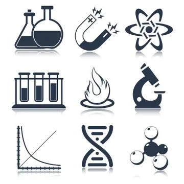 Physics Science Icons イラスト素材
