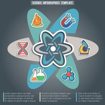 Physics science infographic イラスト素材