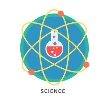 Physics science infographic template with laboratory equipment education Illustrazione stock