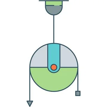 Physics science lab equipment flat vector icon Stock Illustration