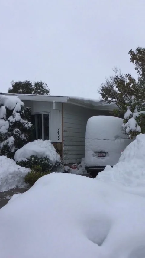 Physics Sends Snow Flying, Lethbridge, Alberta, Canada - 29 Sep 2019 Video stock 205205956