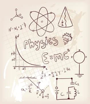 Physics set 스톡 일러스트