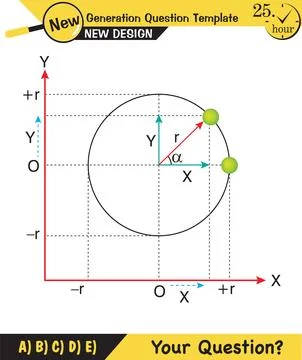 Physics, simple harmonic motion Stock Illustration