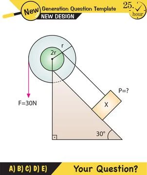 Physics, simple machines Stock Illustration