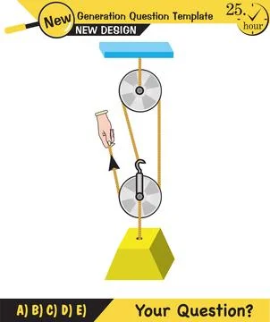 Physics, simple machines Illustrazione stock