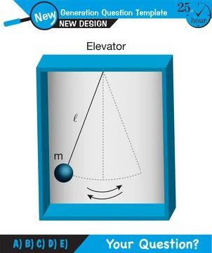 Physics - Spring System, Motion of a mass on an ideal spring Stock Illustration