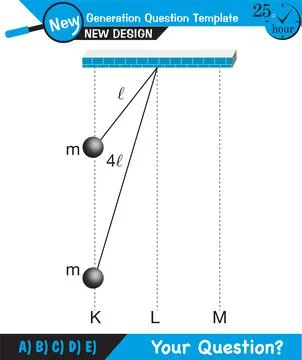 Physics - Spring System, Motion of a mass on an ideal spring Stock Illustration