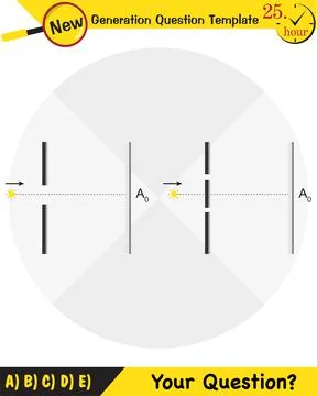 Physics testing, Young’s Interference Stock Illustration