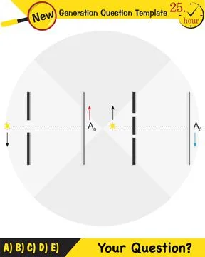 Physics testing, Young’s Interference Stock Illustration