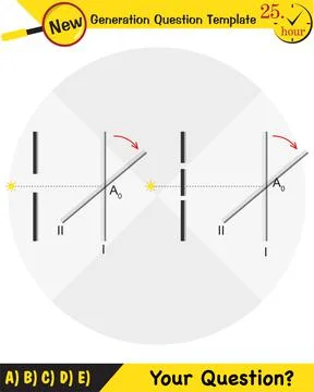 Physics testing, Young’s Interference Stock Illustration