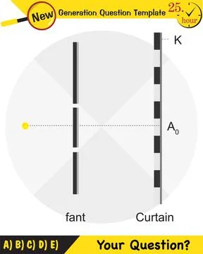 Physics testing, Young’s Interference Stock Illustration