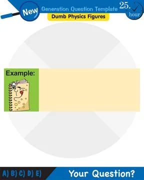 Physics, text template Stock Illustration