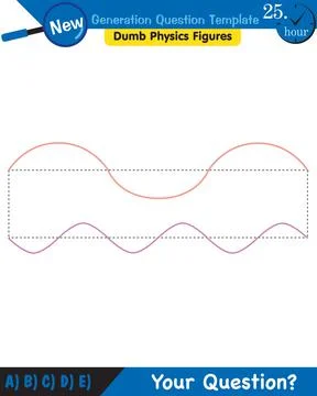 Physics, Wave mechanics, Diffraction, Wave train Stock Illustration
