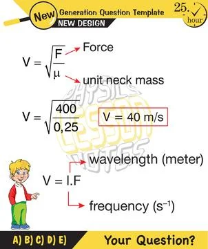 Physics, Wave mechanics Stock Illustration