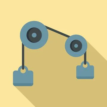 Physics weight icon, flat style イラスト素材