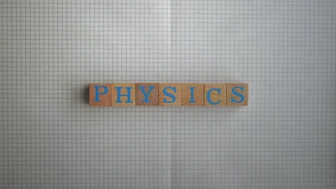 Physics Wooden Letters Stop Motion Stock Footage 170844339