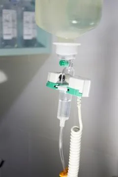 Physiological serum in the operating room Stock Photos