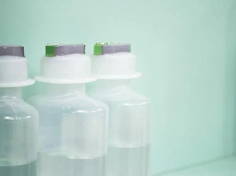 Physiological surgical serum Foto stock