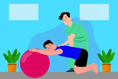 Physiotherapy Concept Illustration Stock Illustration