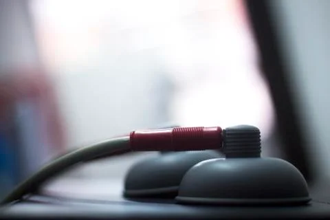 Physiotherapy electrical impulse Stock Photos