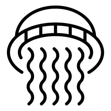 Physiotherapy shower icon outline vector. Spa exercise Stock Illustration