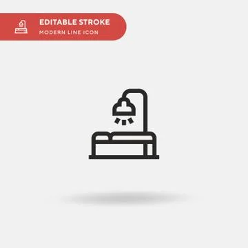 Physiotherapy Simple vector icon. Illustration symbol design template for web 스톡 일러스트